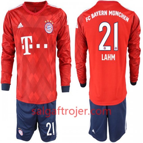 FC Bayern München Fodboldtrøjer Lahm 21 Børn Hjemmebanesæt 2018/19 Langærmet FC Bayern München Fodboldtrøjer Lahm 21 Børn Hjemmebanesæt 2018/19 Langærmet